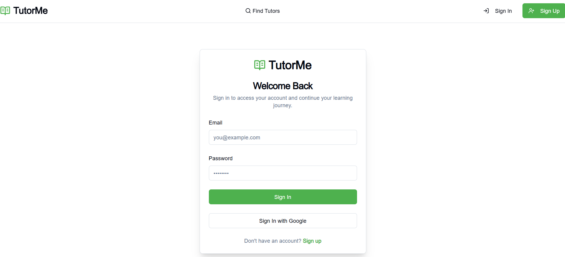 Web & Mobile Apps for TutorMe